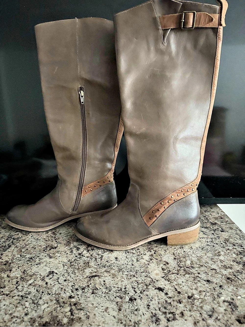 Franco Sarto Roxie Women's Brown Tall Boots